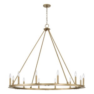 Capital Lighting Pearson 12 - Light Chandelier in  Aged Brass - 1 of 4