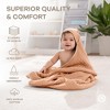 Comfy Cubs Hooded Baby Towels - 6 Layer, 100% Muslin Cotton - Large 32 x 32 Inch - 1-Pack Unisex - 4 of 4