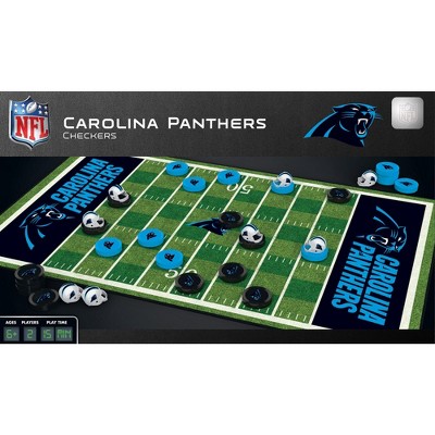 MasterPieces NFL Carolina Panthers Checkers Board Game