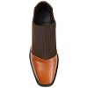Journee Signature Womens Genuine Leather Stylla Square Toe Stacked Ankle Booties - 4 of 4