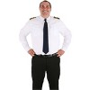 HalloweenCostumes.com Pilot Uniform Costume Shirt Plus Size For Men - 3 of 4
