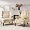 Jeffrey Traditional Nailhead Trim Armchair with Solid Legs Set of 2|HULALA HOME - 2 of 4