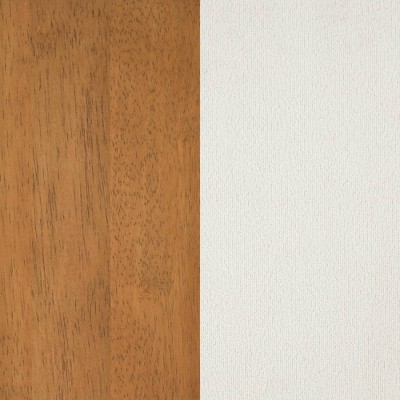 Brown Wood and Metal Backless Saddle Barstool with Padded Seat