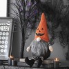 FURNIinspire Decorative Objects Fabric Sitting Gnome With Orange Knit Hat, Fairy Tale Style Doll For Home Decoration, Party, Orange, 4.7"*8.3"*23.5" - 2 of 4
