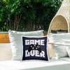 Stupell Industries Bold Game Over Controller Outdoor Decorative Throw Pillow, 18 x 18 - 3 of 3