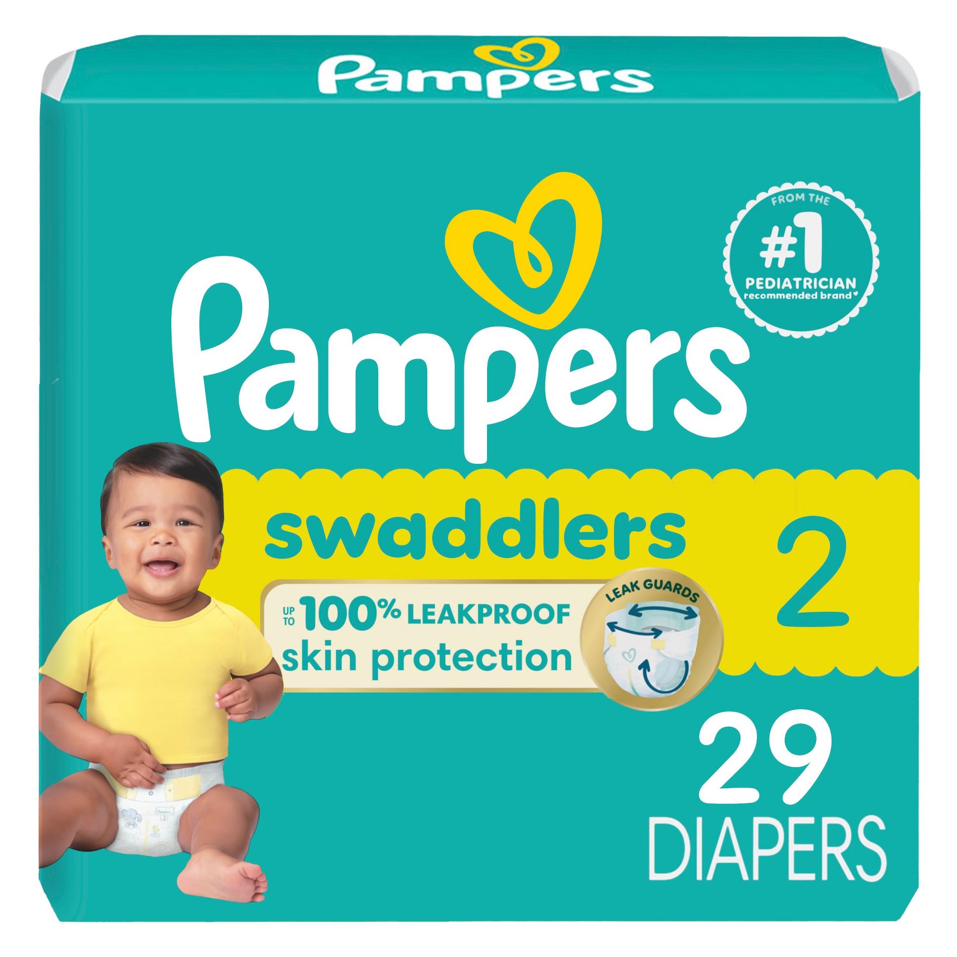 Pampers Swaddlers Sensitive Disposable Diapers - Size 2 - 29ct