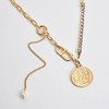 SOHI Women's Gold Link Chain Necklace - 4 of 4