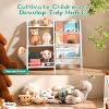 Vynxaria Bookshelf Series 24 in. Wide  3 / 4 Shelf Kids Bookcase with Side Pockets for Nurseries Playrooms and Classrooms - 3 of 4
