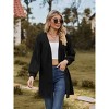 Coolmee Women's Cardigans Long Sleeve Open Front Casual Loose Fit Knit Cardigan Sweaters Coat Soft Outwear - 2 of 4