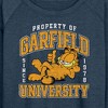 Women's - Garfield - Varsity Lightweight French Terry Wide Neck Long Sleeve Shirt - 2 of 4