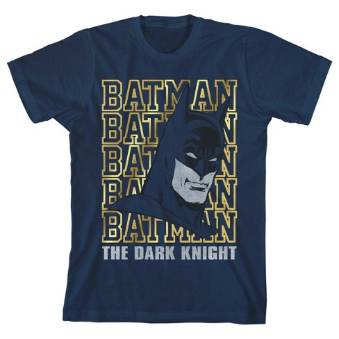 Batman The Dark Knight Boy's Navy T-shirt-large : Target