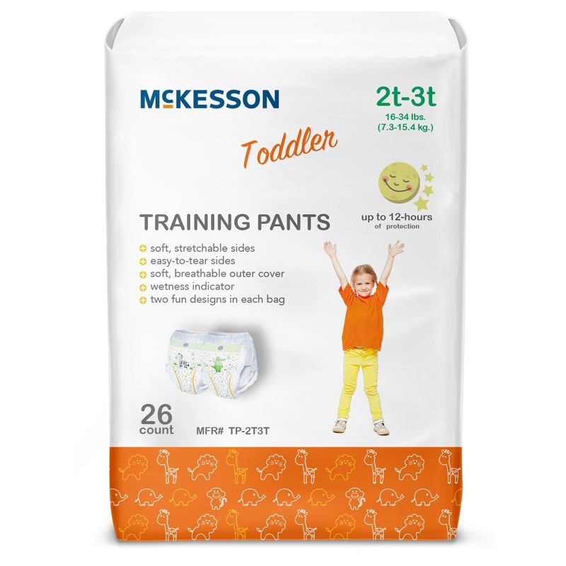 McKesson Toddler Training Pants, Heavy Absorbency - 2T to 3T, 16 to 34 lbs, 3 of 5
