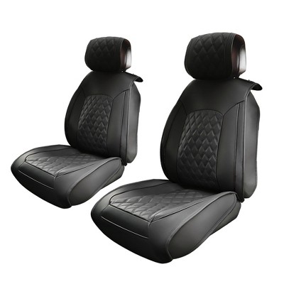 Unique Bargains Waterproof Faux Leather Car Front Seat Covers For