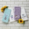 2pc Mom Fuel Hand Towel Set White - SKL Home: Cotton Dobby Weave, Lightweight, Machine Washable - 3 of 3