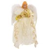Kurt Adler Color Changing 7-Light Warm White LED Angel Treetop, Ivory and Gold, 12" - 2 of 4
