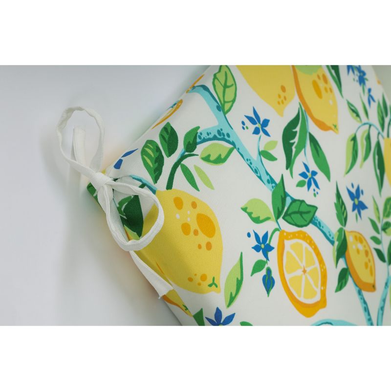 72.5&#34; x 21&#34; Outdoor/Indoor Lemon Tree Yellow Chaise Lounge Cushion - Pillow Perfect, 3 of 6
