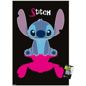 Trends International Disney Lilo and Stitch: Simply Stitch - Pink Shadow Unframed Wall Poster Prints - 1 of 4