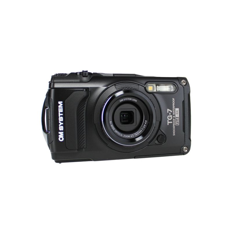 OM SYSTEM Tough TG-7 Camera - 2 Batteries + Float Strap + 64GB Card + Software + More, 3 of 5