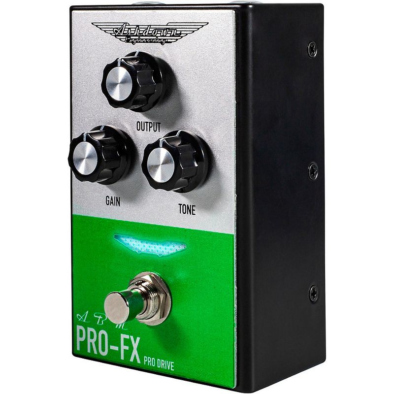 Ashdown Compact Pro Drive Bass Distortion Effects Pedal Silver and Green, 4 of 6