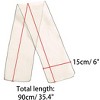 Allegra K Women's Transparent Skinny Solid Color Lightweight Organza Scarf Neckerchief - 3 of 4