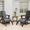 TackView HDPE Adirondack Ottoman Footrest - Weather Resistant Outdoor Footstool for Porch Pool Lawn Backyard - 2 of 4