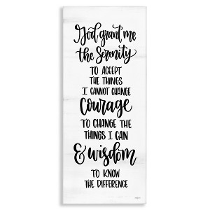 Stupell Industries Religious Serenity Courage & Wisdom, 10" x 24" - 1 of 4