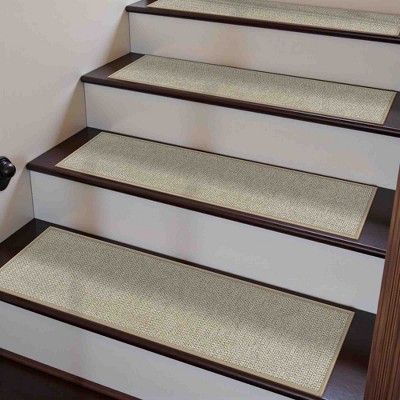 BAGOKIE 15PCS Non-Slip Carpet Stair Treads 8"x30" Mats Indoor for Wooden Steps