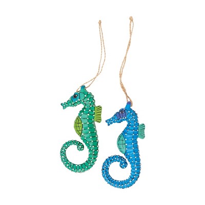 Gallerie II Handmade Seahorse Christmas Xmas Ornament A/2