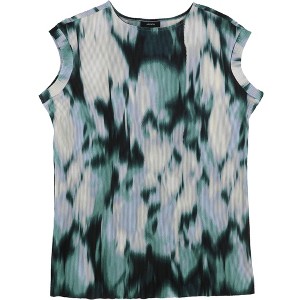 Alfani Womens Ribbed Cap Sleeve Tunic Blouse - 1 of 2