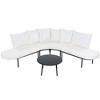 YOOCOZZ Half-Moon Patio Set - 6-Person Weatherproof Sofa with Coffee Table - 4 of 4