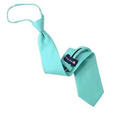 Men's Solid Color Pre-tied Zipper Necktie