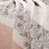 Sapphtopaz 6-Piece Cotton Percale Quilt Set, Cottage Shabby Chic Bedding with Reversible Design, Shams & Decorative Pillows, OEKO-TEX Certified - 4 of 4