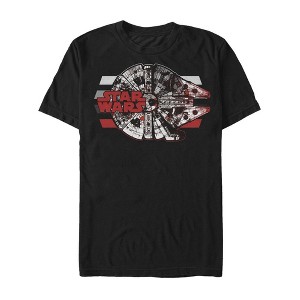 Men's Star Wars The Last Jedi Millennium Falcon Profile T-Shirt - 1 of 4