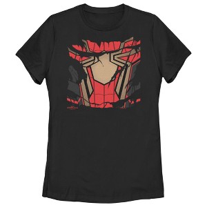 Women's Marvel Spider-Man: No Way Home Ripped Iron Suit T-Shirt - 1 of 4