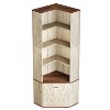 Hommoo 6-Tier Corner Bookshelf Natural - 4 of 4