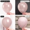PartyWoo Balloons Cavern Pink Boho Dusty 18 12 10 5 Inch 140 pcs - 3 of 4