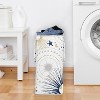 Sweet Jojo Designs Boy, Girl, Unisex/Gender Neutral Foldable Laundry Hamper with Handles Celestial Navy Blue and Gold - 3 of 4