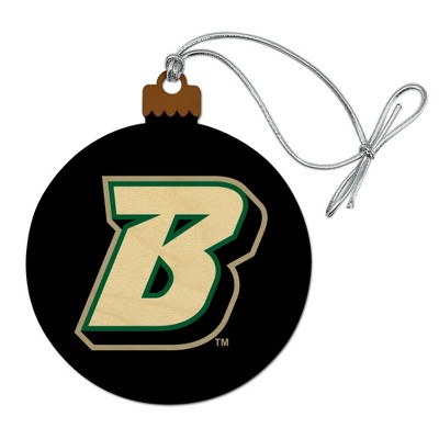 Binghamton University Logo Wood Christmas Tree Holiday Ornament