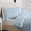 Great Bay Home Channel Stitch Modern Ribbed Reversible Quilt Set With Sham - 2 of 4