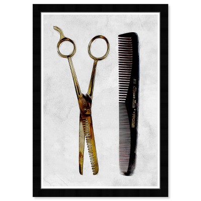 13" x 19" Just a Trim Bath and Laundry Framed Wall Art White - Hatcher and Ethan: Modern Digital Art, Vertical Orientation