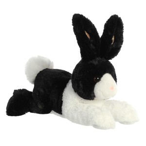 Aurora Medium Dutch Rabbit Flopsie Adorable Stuffed Animal Black 12" - 1 of 4