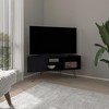 45.3" Engineered Wood TV Stand with 1 Door, 3 Shelves, 4 Legs, and Minimalist Design for Living Room and Bedroom - 2 of 4