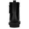 BLISSFUL STEP Women's Side Zip Round Toe Chunky Heel Ankle Booties - 4 of 4