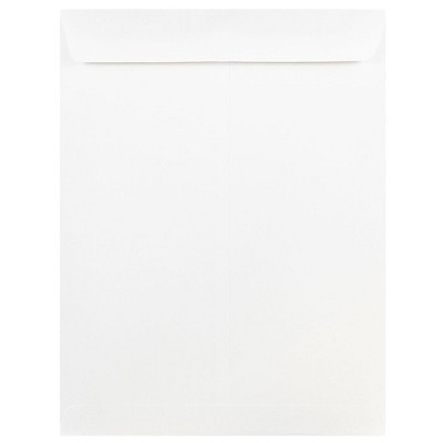 JAM Paper Open End Open End Catalog Envelope 9" x 12" White 50/Pack 1623197I