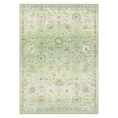 Lahome Vintage Full Coverage Classic Short Pile Velvet Rectangular Indoor Area Rug