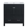 Grungis Bathroom Vanity with Single Combination Under Counter Sink and Soft Closure,Bathroom Storage Cabinet with 2 Doors and a Drawer - 4 of 4