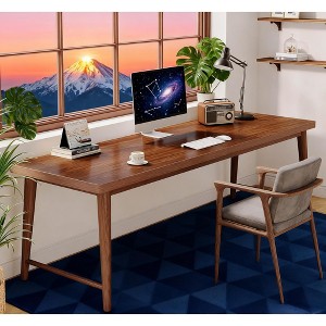 Gulches 78.7" 2-Person Executive Computer Desk, Home Office Study Work Table Double Workstation - 1 of 4