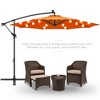 Best Choice Products 10ft Solar LED Offset Hanging Outdoor Market Patio Umbrella w/ Adjustable Tilt - 2 of 4