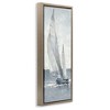 Stupell Industries Grey Sailboat Nautical Abstraction Floating Frame Canvas Art - 2 of 4