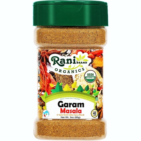 Organic Garam Masala, North Indian 7-Spice Blend - 3oz (85g) - Rani Brand  Authentic Indian Products